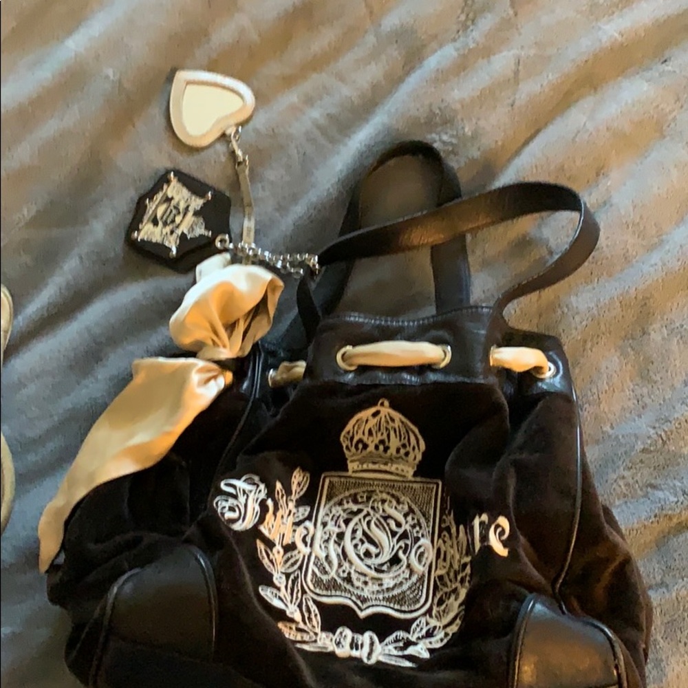 Juicy couture Black suede purse